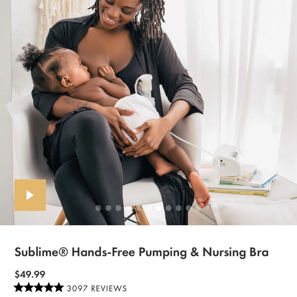 NWT Kindred Bravely Sublime Hands Free Pumping Bra Black Size Small - Picture 8 of 8